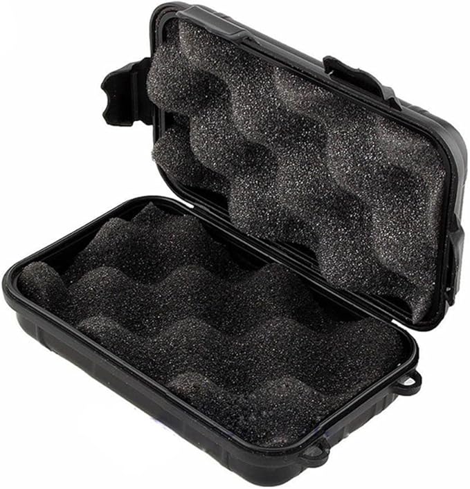 Outdoor Camping Tactical Dry Box Container Shockproof Waterproof Gear Tool Storage Box (Black) by Unknown