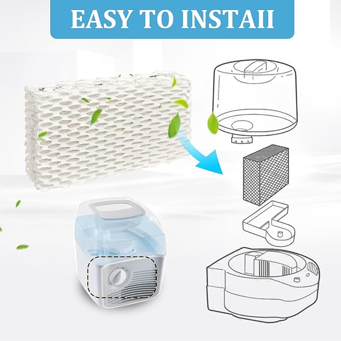 DFD 4-Pack WF813 Humidifier Filter Compatible with Equate Eqwf813 Eq-2119-Ul,Replacement for ReliOn RCM-832,RCM-832N and ProCare PCWF813 Cool Mist Humidifiers Wick Filters - Image 4
