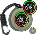 Portable CO ＆ CO2 Detectors for Travel, Mini 4-in-1 Carbon Monoxide and Carbon Dioxide Detector Monitor with Magnetic Suction, RV CO CO2 Alarm Temp/Humidity Sensor, 120-140HR Standby by Lunarlipes