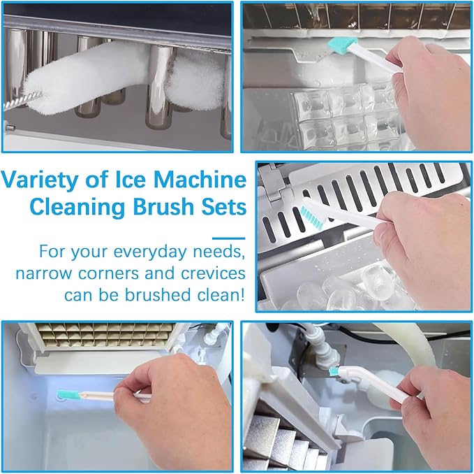 Ice Maker Cleaning Brush Kit, 12 Pcs Ice Machine Cleaner Countertop Household Small Brushes for Cleaning Multipurpose Ice Maker Crevice Cleaning Brushes for Tight Spaces Tiny Scrub - Image 5