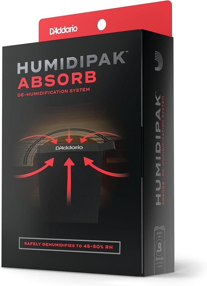 D'Addario Guitar Dehumidifier System - Humidipak Absorb Kit - Automatic Humidity Control System - Maintenance-Free, Two-Way Humidity Control System For Guitars by DAddario