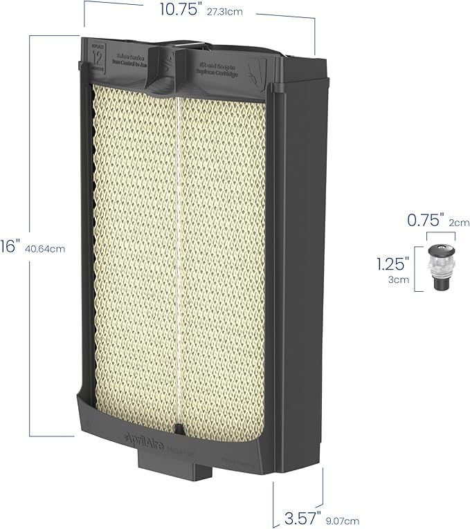 AprilAire HYDRLH Hard Water Maintenance Kit for 620 and 720 Series Humidifiers With HydroCore Water Panel Cartridge and Replacement Orifice - Image 8