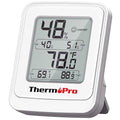 ThermoPro TP150 Greenhouse Thermometer Hygrometer, IPX5 High-Humidity Resistant Temperature and Humidity Monitor, High/Low Records Humidity Meter for Indoor Grow Tents, Basement, Reptile Terrarium by ThermoPro