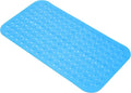 Anti-Slip Bathtub Shower mat, 27.5×14.5（Approximately 70×37cm） inch Soft Oversized Machine Washable Non-Slip Bathtub mat with Drainage Holes, Bathroom Floor Suction Cup.（1-Clear Blue） by ERASILKEN-X