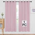 NICETOWN Bedroom Curtain Room Darkening Drapery - Home Fashion Microfiber Thermal Insulated Solid Grommet Room Darkening Curtain for Kitchen (Lavender Pink, 1 Panel, 52 inches Wide by 72 inches Long) by NICETOWN