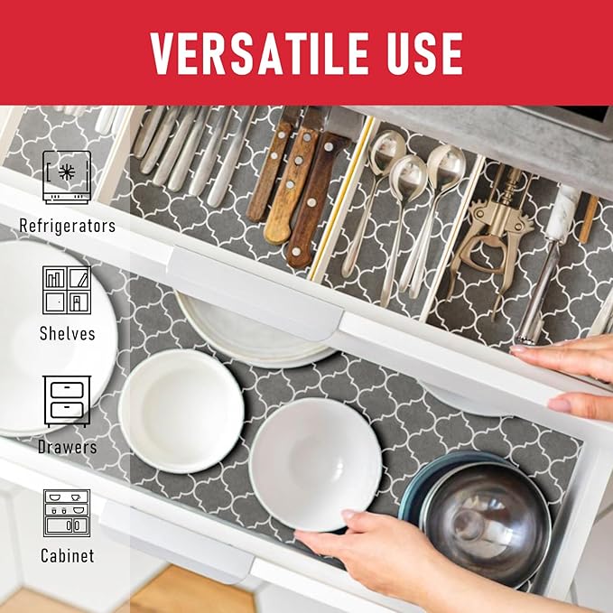 Cooyes Fridge Liners for Refrigerator, Drawer & Shelf Liners for Kitchen Cabinets Non-Adhesive, Breathable Cloth Material, Non-Slip, BPAfree, Machine Washable, Keep Produce Fresh Longer - Image 6