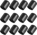 12Pcs Round Rubber End Caps 5/8" (16mm) ID Vinyl Flexible Bolt Chair Foot Covers Screw Thread Chair Leg Protectors for Round Tubing Bolt Desk Chair Leg (Black) by Bonsicoky