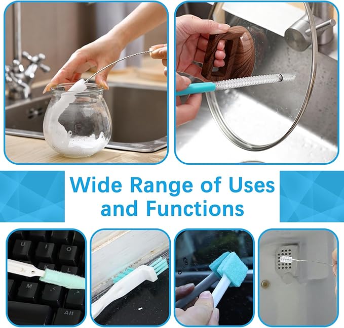 Ice Maker Cleaning Brush Kit, 12 Pcs Ice Machine Cleaner Countertop Household Small Brushes for Cleaning Multipurpose Ice Maker Crevice Cleaning Brushes for Tight Spaces Tiny Scrub - Image 6