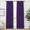 NICETOWN Blackout Curtain Panels Window Draperies - (Royal Purple Color) 42-Inch Wide x84-Inch Long, 2 Pieces, Home Decoration Light & Noise Reducing Window Covering Room Darkening Drapes for Bedroom by NICETOWN