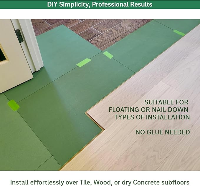 Wood Fiber Flooring Underlayment, 6mm (1/4 Inch) Thickness - 90 Sq Ft, Natural Soundproofing Insulation, for Laminate, Vinyl, LVT, LVP, or Hardwood - Image 7