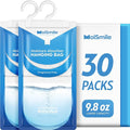 Moisture Absorbers 30 Pack Fragrance Free, Hanging Closet Dehumidifier Bags, Humidity Absorber, Compact Eliminates Odors Humidity Packs for Car, Bathroom, Bedroom, Basement, 9.8OZ by MoistureAbsorbers