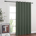 NICETOWN Sliding Door Curtains 84 inches Long, Grommet Blackout Thermal Patio Door Curtain Panel Sliding Door Drapes/Draperies for Room Divider (1 Panel, Dark Mallard, W80 x L84) by NICETOWN