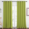 NICETOWN Blackout Curtains 84 Inch Length, Thermal Insulated Curtains for Bedroom Grommet Energy Saving Room Darkening Drapes for Living Room Window, 1 Panel, Fresh Green, 66" W x 102" L by NICETOWN