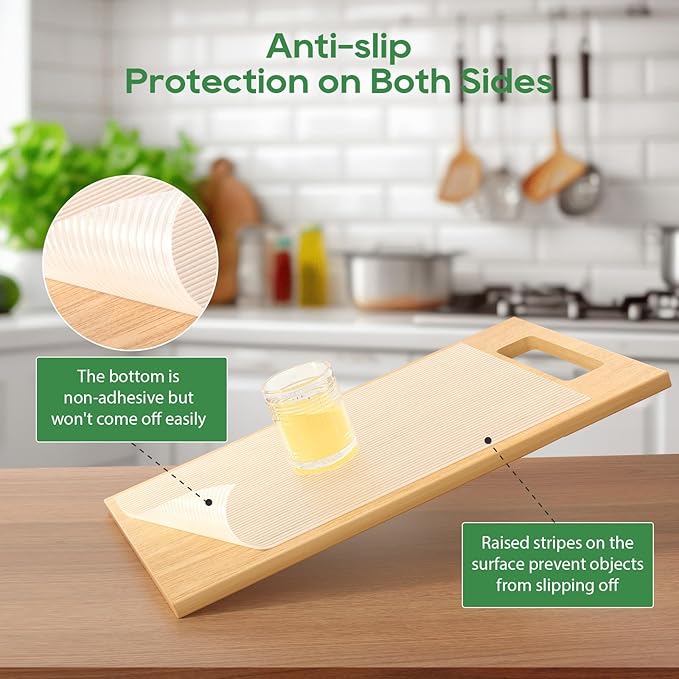 Anoak Shelf Liner Cabinet Liner, Non Adhesive Drawer Liner, Washable 12 Inch x 20 FT(240 Inch) Waterproof Durable Non-Slip Shelf Liners for Kitchen, Drawer, Refrigerator - Image 4
