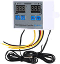 Dual Display Temperature Humidity Controller, Digital Thermostat Dual Temperature Controller 12V Direct Output Heating Cooling Thermostat Switch NTC 10K Sensor for Aquarium Tank Greenhouse by Unknown
