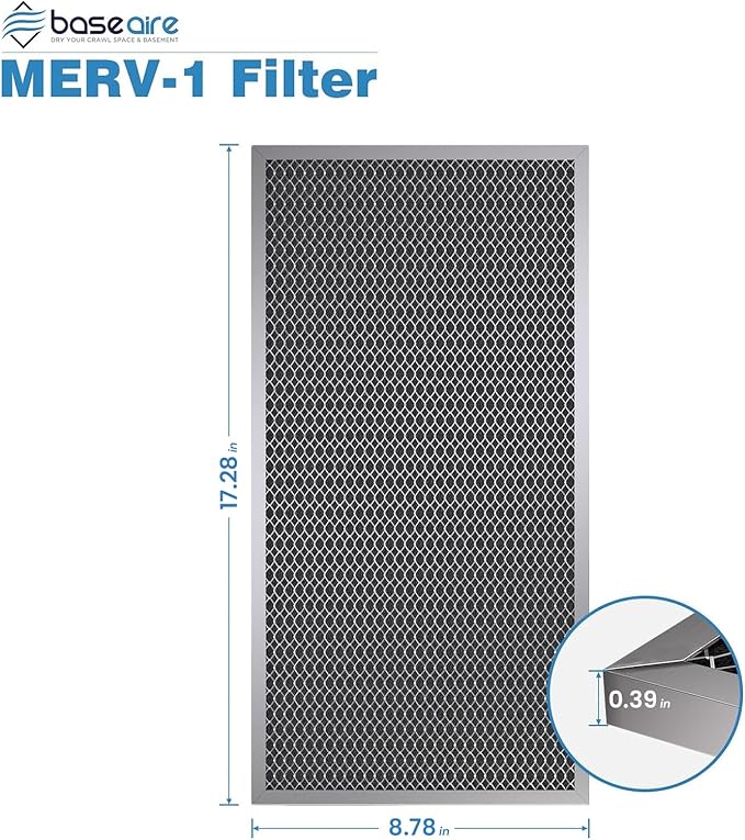 Baseaire MERV-1 4Pack for Crawlspace Dehumidifiers AirWerx 55S AirWerx 65XS - Image 5