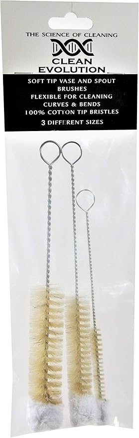 Bendable Bottle Brush Set - Soft Bristle Crevice & Small Cleaning Brushes for Narrow Spaces & Test Tubes - Image 6