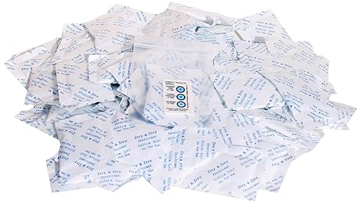 5 Gram [150 Packets] Premium Silica Gel, Desiccant Packs, Silica Packets - Rechargeable Silica Gel Packets, Moisture Absorbers, Silica Gel by DryDry