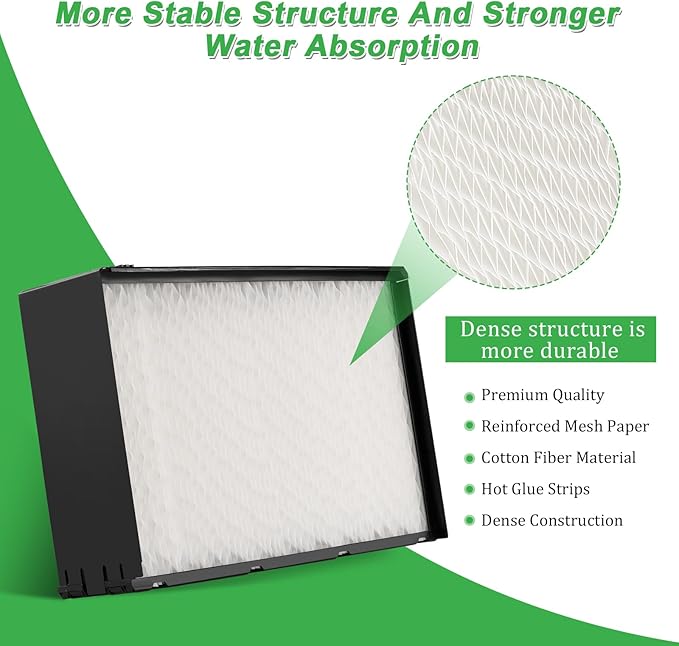 1045 Super Wick Humidifier Filter Replacement Compatible with 1045 Air-care Essick Humidifier Model H12300/H12300HB/H12400/H12400HB/H12600/H12600/H12001/H12AEUO/H12AUKP (1) - Image 3