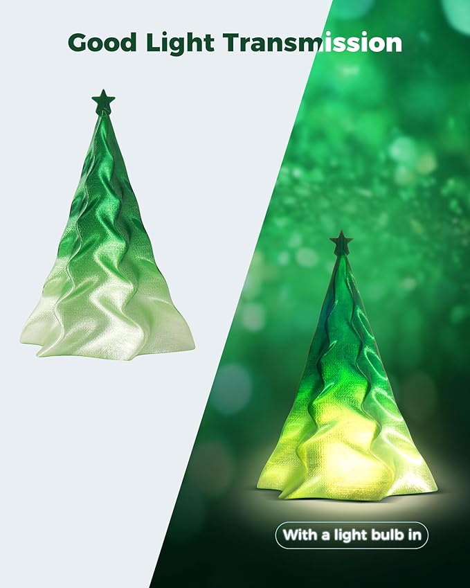 Sovol 3D Printer PETG Filament 1.75mm, Gradient Multicolors Filaments Material, 1kg (2.2lbs), Dimensional Accuracy +/- 0.03 mm, Fit Most FDM Printer, Green - Image 2