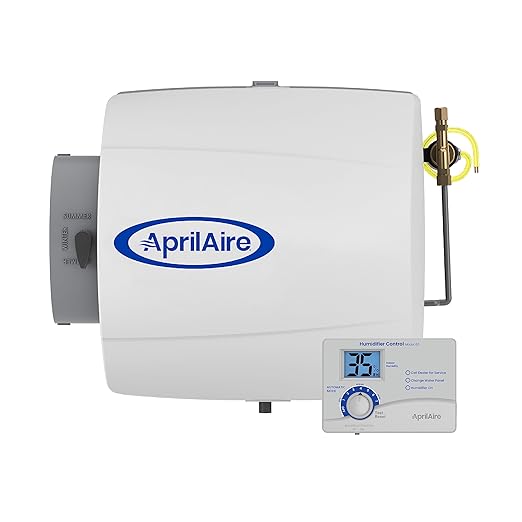 AprilAire 500 Whole-House Humidifier, Automatic Compact Furnace Humidifier, Large Capacity Whole-House Humidifier for Homes up to 3,600 Sq. Ft., White by AprilAire