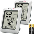 TempPro TP50 2 Pieces Digital Hygrometer Indoor Thermometer Room Thermometer and Humidity Gauge with Temperature Humidity Monitor(Previously ThermoPro) by ThermoPro
