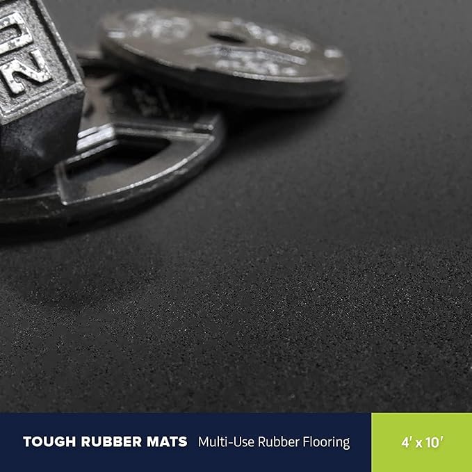 Flooring Inc's 1/4" Thick Tough Rubber Flooring Roll | Flexible Recycled Rubber Floor Mats for Home Gym | Heavy Duty Rubber Mat for Home Gyms, Sheds, Horse Stall Mat or Trailer - Image 8