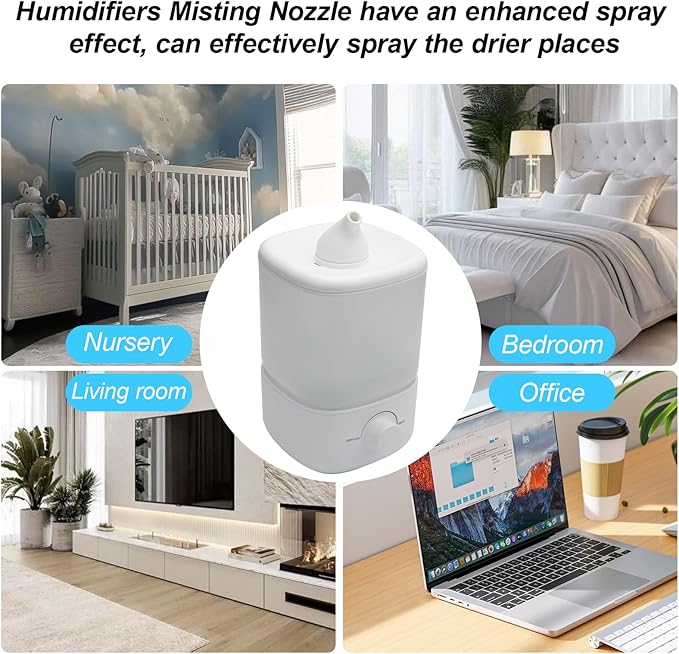 Humidifiers Spray Nozzle for Levoit Classic 160, Guided Diffusion of Water Mist, White 1 Pack - Image 5