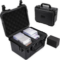 QINGUANG Graded Card Storage Box,Trading Card Case with 4 Foam Dividers,IP67 Waterproof PSA Slab Case for PSA/CSG/CGC/SGC/BGS Top Loaders Sports Cards by QINGUANG