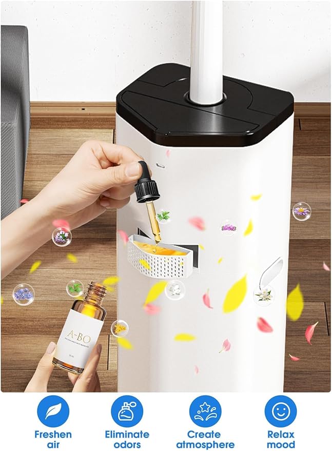 19L/5Gal Humidifiers for Bedroom Large Room 2800 sq ft, Quiet Humidifiers for Large Room, Floor Humidifier with 3 Mist Mode & Auto 180°Mist Tube for Home Whole House School Office Commercial Plants - Image 6