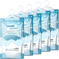 Moisture Absorbers Packets - 5 Pack Hanging Moisture Absorbers Dehumidifier Bags for Closet Bathroom Kitchen, Fragrance Free Humidity Absorber Packs, Removes Moisture & Odors by Corodo