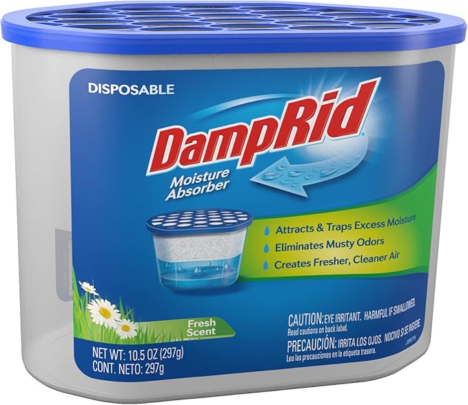 DampRid Moisture Absorbers Fresh Scent and Lavender Vanilla, 3-Pack 10.5 oz Cups + 3-Pack 16 oz Hanging Bags - Image 3