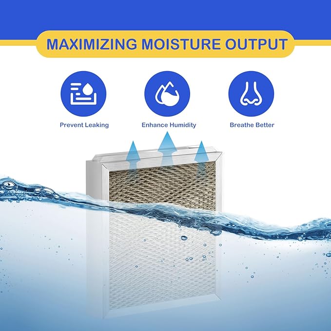 990-13 Humidifier Vapor Pad Water Filter Compatible with GeneralAire 990-13 G13 Humidifier Replacement Evaporator Pad Media Filter for Models 709 990 1040 1042 1137 SL16, GFI #7002, 2 Pack - Image 5