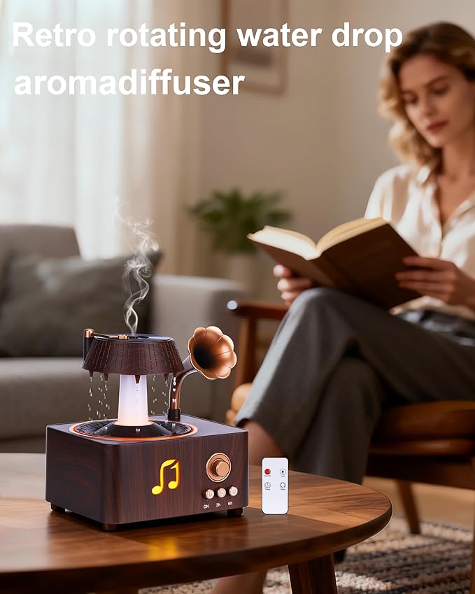 Essential Oil Diffuser, Humidifiers For Bedroom, 250ml Cool Mist Rain Diffuser, 7 Colors LED Ambient Light & Auto Shut-Off When Water Runs Out, for Office, Study Room, Yoga, Relaxation & Home - Image 5
