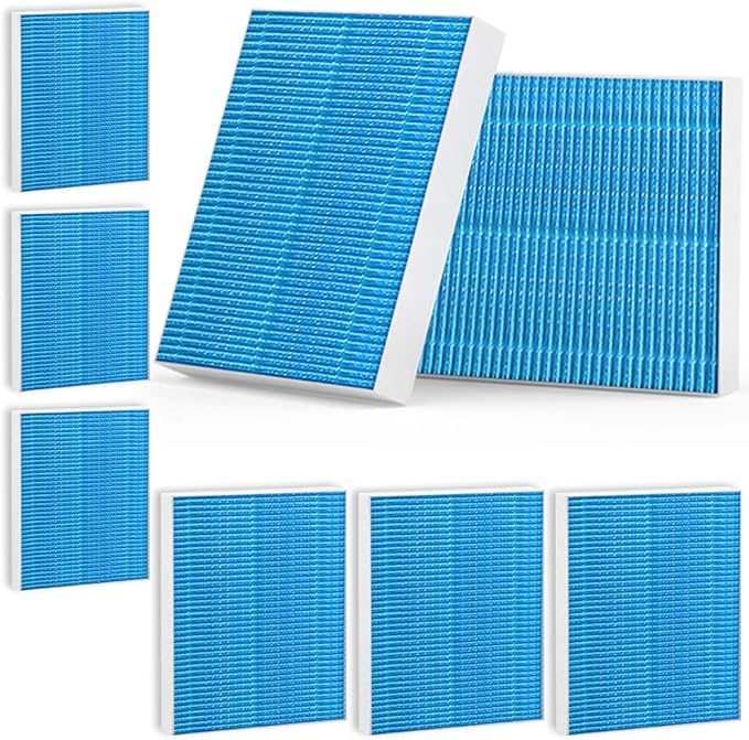 8 Pack 6000S Humidifier Filter Replacement Compatible with LEVOIT Superior 6000S Smart Evaporative Humidifier, for Large Particles and Minerals by Cleangela