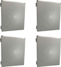 Co. 12"x10"x4" PS Plastic Weather & Dust Proof Junction Conduit Box Electronics Enclosure 4 Pack by DJCSupplyCompany