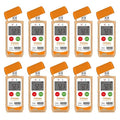 Frigga M2H 10 Pack Reusable Temperature Humidity Data Logger USB Digital Refrigerator Thermometer Multi-Use Temperature Recorder High Accuracy 28800 Points PDF CSV Report by Frigga