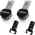 REPTI ZOO 2 Pack Reptile Terrarium Thermometer Hygrometer Digital Display Pet Rearing Box Reptiles Tank Thermometer Hygrometer with Suction Cup by REPTIZOO