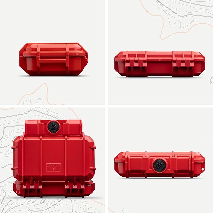 Evergreen 56 Dry Box - EDC Tough Protective Case USA Made for Organization of Cameras, Phones, Camping, Fishing, Hiking, Water Sports (Red) - Image 2