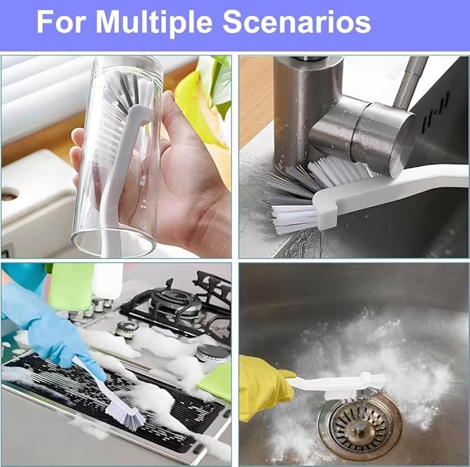 Deep Clean Brush Set Crevice Cleaning Brush Window Groove Cleaner Tools Kit for Small Spaces, Sliding Door, Shutter, Air Conditioner, Bathroom/Shower, Blinds, Vents - Image 5