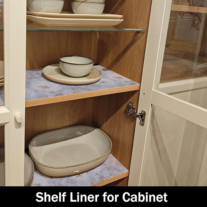 Dandelion Shelf Liners Strong Non-Slip 12IN x 20FT and Non Adhesive Shelf and Drawer Liners for Kitchen Cabinet Wire Fridge, Waterproof Shelf Drawer Liner,Easy to Clean - Image 5