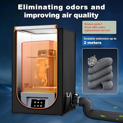 Multifunctional Resin 3D Printer Enclosure with Ventilation Filter, High Quality 3D Printer Vented Enclosure Tent Cover Eliminate Odors Compatible with Anycubic Elegoo Series LCD Resin UV 3D Printer - Image 2