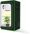 MELONFARM Small Grow Tent for Aerogarden，18”x18”x36” ，Hydroponics Growing System ，Highly Reflective 600D Diamond Mylar Canvas with Ventilation window and Floor Tray for Hydroponic Indoor Plant Growing by MELONFARM