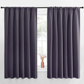 NICETOWN Blackout Curtains for Bedroom, Blackout Curtain Panels, Greyish Purple, 1 Pair, 70 by 63-inch, Window Treatment Energy Saving Thermal Insulated Solid Rod Pocket Blackout Drapes/Draperies by NICETOWN