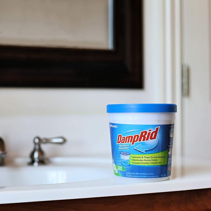 DampRid Fresh Scent Refillable Moisture Absorber - 10.5oz cup – Traps Moisture for Fresher, Cleaner Air - Image 6