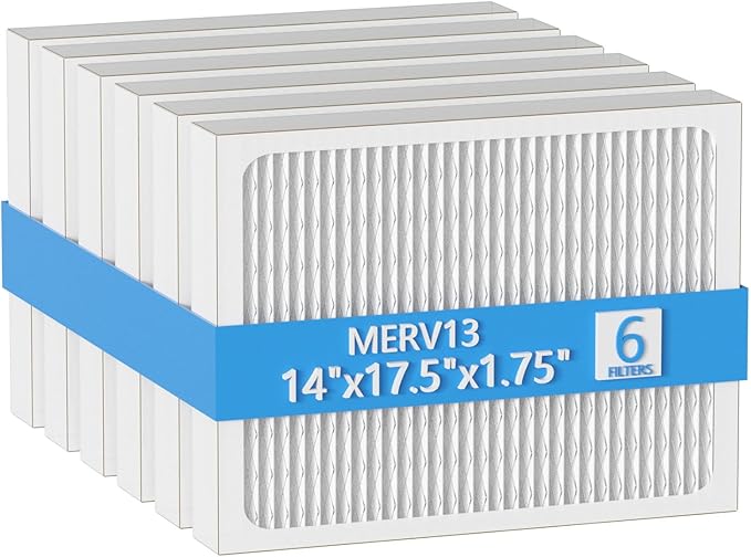 14 x 17.5 x1.75 MERV 13 Replacement Dehumidifier Filter Compatible with Santa Fe Advance90, Advance100, Advance120, Honeywell DR90 & DR120 dehumidifier Models, 6 Pack by Cooyafan