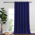 NICETOWN Blackout Room Divider Curtains for Sliding Glass Doors 102 Inches Long 1 Panel, Extra Wide Sliding Door Curtains for Doorway Patio Bedroom Living Room (Navy Blue, 80Wx102L, 1 Panel) by NICETOWN