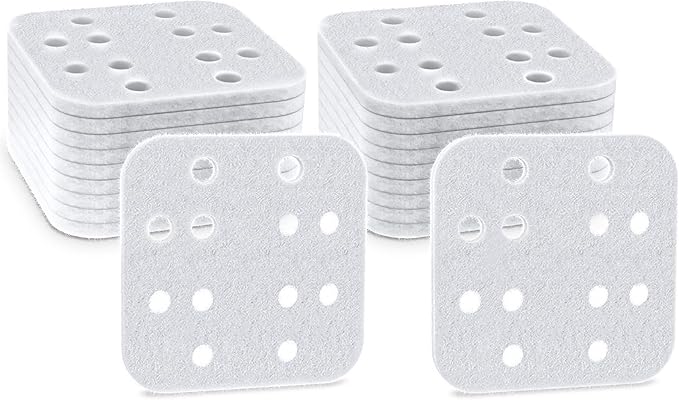20-Pack Mineral Absorption Pad, Humidifier Replacement Filters Compatible with LEVOIT LV600S, LV600HH, OasisMist450S Humidifier, Works for Fine Particles in Water Tank, White by Beckacher