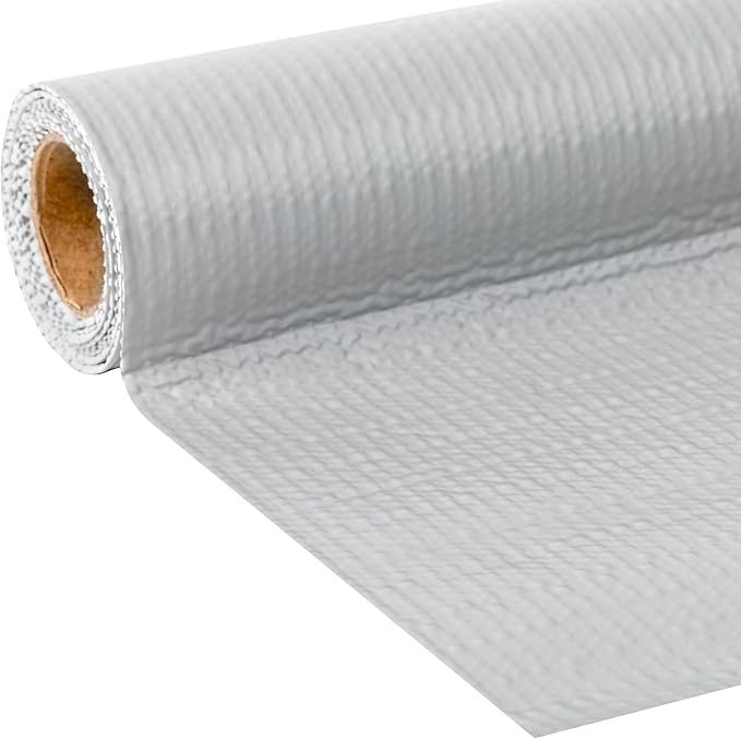 Duck Brand Smooth Top EasyLiner for Cabinets & Drawers - Easy to Install & Cut to Fit - Shelf Paper & Drawer Liner Non-Adhesive - Non Slip Shelf Liner - 20 Inch Width - 36 Total Feet - Grey - Image 2