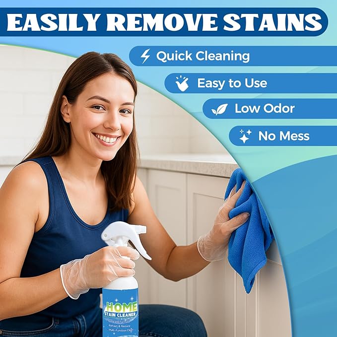 Multipurpose Wall Cleaner Spray – Mold Stain Cleaner for Home Surfaces – Bathrooms, Kitchens, Showers, Basements & Outdoor Areas – Multipurpose Remover for Dirt, Dust, Odor, Oil & Grease (6.76 Fl Oz) - Image 4
